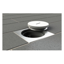 Priză încastrată în podea,asfalt,beton de exterior 7601A , cutie si capac din aluminiu cu inchidere , IP67