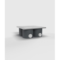 Priză încastrată în podea,asfalt,beton de exterior 7604A , capac din aluminiu cu inchidere , IP67