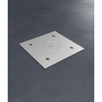 Prize încastrate în podea 6523Q monofazate si trifazate , capac si cutie din oțel inoxidabil  , IP65