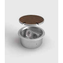 Prize incastrate in podea 9902A , cutie din Inox cu  capac articulat din aluminiu