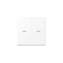 Capa pentru comutator dublu jaluzele cu revenire  AS 500/APlus alb mat, Jung A595PWWM