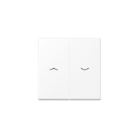 Capa pentru comutator dublu jaluzele cu revenire  AS 500/APlus alb mat, Jung A595PWWM