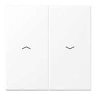 Capa pentru comutator dublu jaluzele cu revenire seria LS alb mat , Jung LS995PWWM