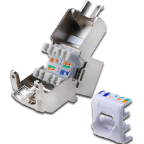 Modul prize de date RJ45 Keystone ,iso A ,Cat6a, ecranat, PoE+ ,ASSMANN DN-