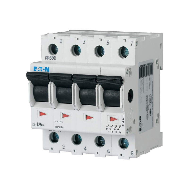 Intrerupator cu 4 poli EATON IS-63/4 - 276277 ,63A ,400V, 4module