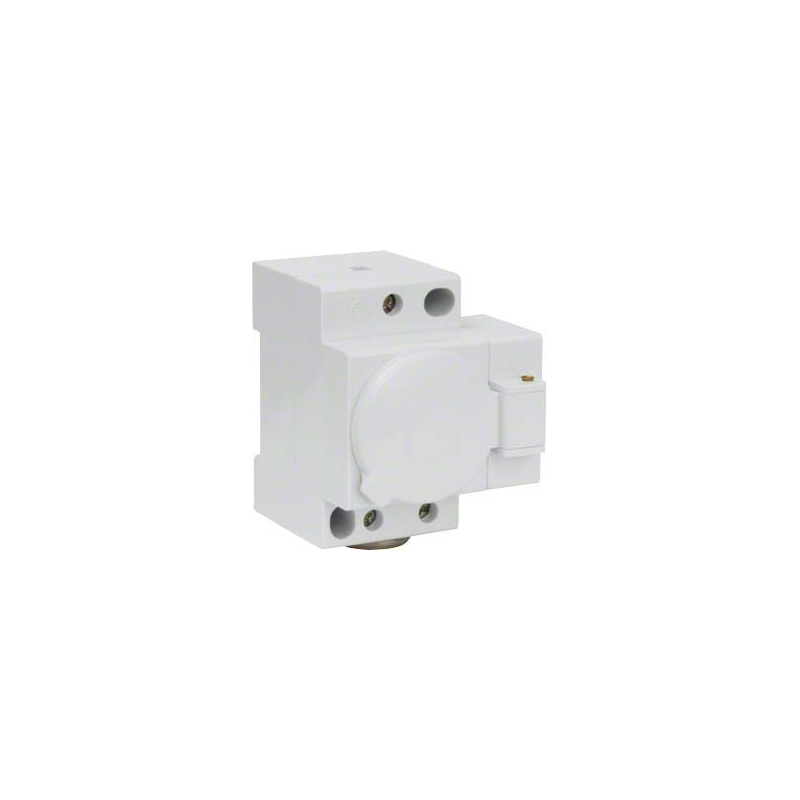 Priză pentru tablouri cu capac modulară Hager SNS017 montaj sina DIN