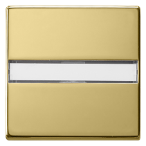 Gira 0299604 Sistem 55  , Capă intrerupatoare si taste cu câmp de etichetare , din alamă