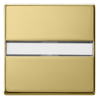 Gira 0299604 Sistem 55  , Capă intrerupatoare si taste cu câmp de etichetare , din alamă