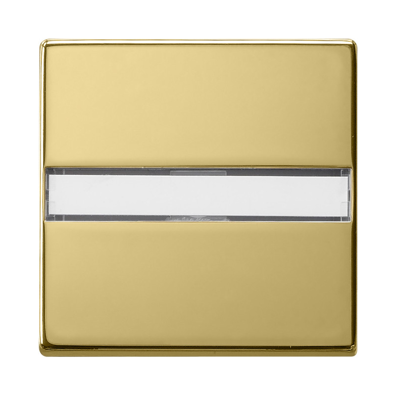 Gira 0299604 Sistem 55  , Capă intrerupatoare si taste cu câmp de etichetare , din alamă