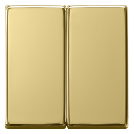 Gira 0295604 Sistem 55  , Capă intrerupatoare si taste duble , din alamă