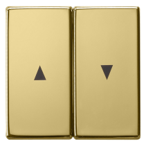 Gira 0294604 Sistem 55  , Capă intrerupatoare si taste duble cu simbol săgeți , din alamă