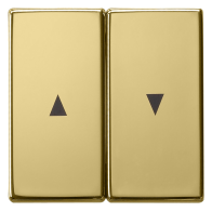 Gira 0294604 Sistem 55  , Capă intrerupatoare si taste duble cu simbol săgeți , din alamă