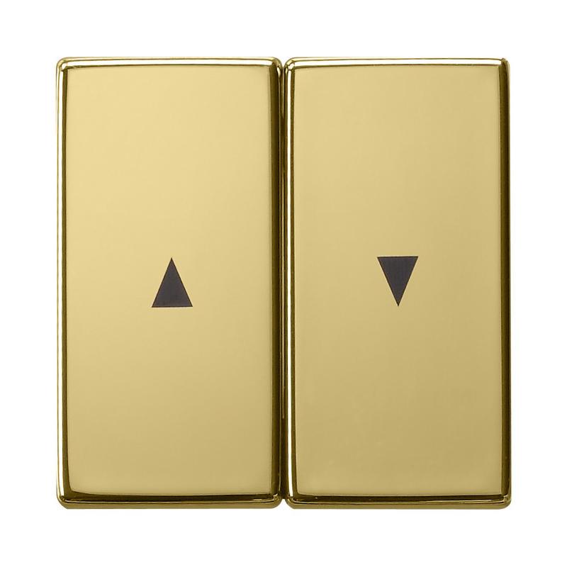 Gira 0294604 Sistem 55  , Capă intrerupatoare si taste duble cu simbol săgeți , din alamă