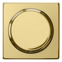 Gira 0650604,Capac cu buton pentru variatorul rotativ din alamă System 55