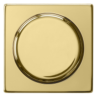 Gira 0650604,Capac cu buton pentru variatorul rotativ din alamă System 55