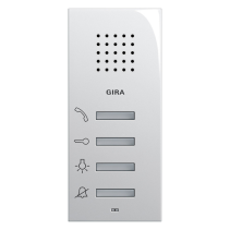 Gira 125003 ,Stație interfon pentru interior montatare aparentâ System 55 albă