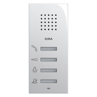 Gira 125003 ,Stație interfon pentru interior montatare aparentâ System 55 albă