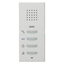 Gira 125027 ,Stație interfon pentru interior montatare aparentâ System 55 alb mat