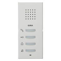 Gira 125027 ,Stație interfon pentru interior montatare aparentâ System 55 alb mat