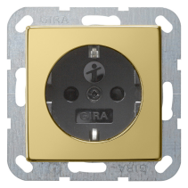 GIRA 0453604,Priză SCHUKO 16A System 55  realizată din alamă