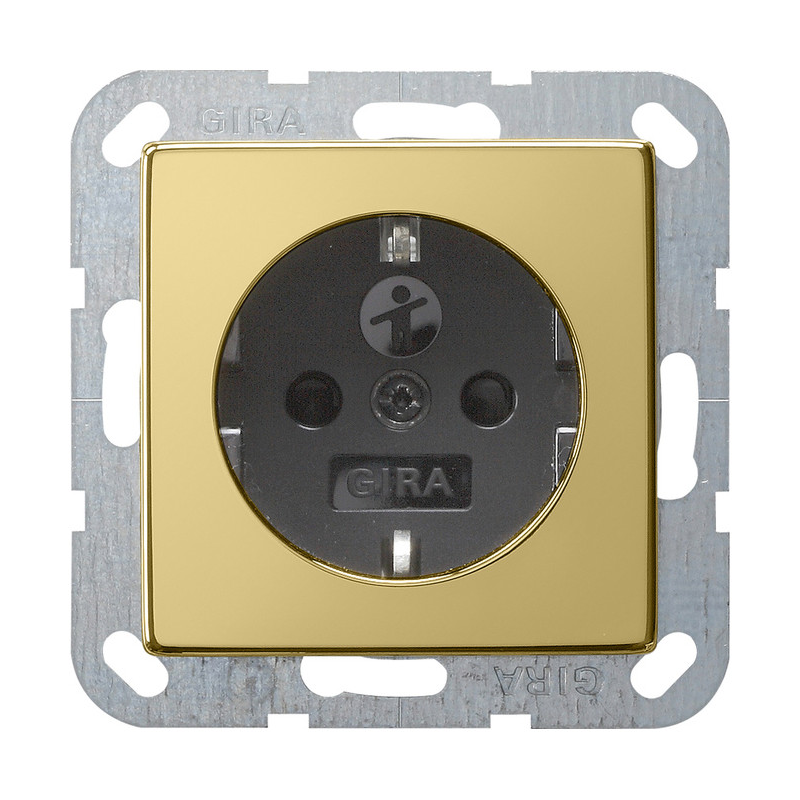 GIRA 0453604,Priză SCHUKO 16A System 55  realizată din alamă