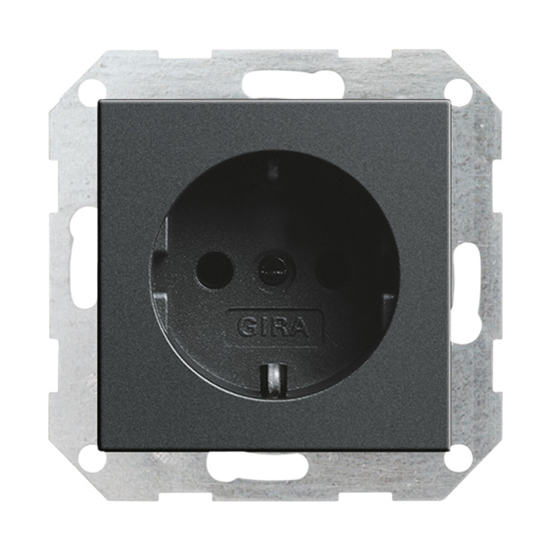 Gira 046628 ,Priză SCHUKO 16A System 55  antracit