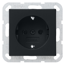 Gira 0466005,Priză SCHUKO 16A System 55  negru mat