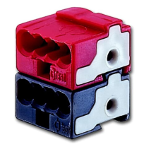 Bornă de conectare roșu negru KNX / EIB , ABB 6183