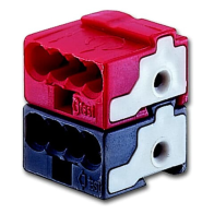 Bornă de conectare roșu negru KNX / EIB , ABB 6183