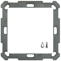 Senzor de temperatura/umiditate a camerei , MDT SCN-TFS55.01 , 55mm cu cuplare bus alb pur lucios