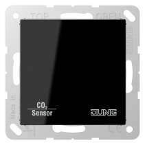 Jung CO2A2178SW,Senzor KNX CO2 cu senzor de umiditate și regulator de temperatură a camerei,negru