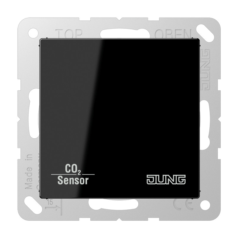 Jung CO2A2178SW,Senzor KNX CO2 cu senzor de umiditate și regulator de temperatură a camerei,negru