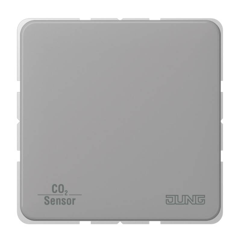 Jung CO2CD2178GR,Senzor KNX CO2 cu senzor de umiditate și regulator de temperatură,gri