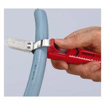 Dezizolator cablu Knipex 1620165SB ,cuțit de cablu cu lamă cu cârlig