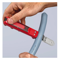 Dezizolator cablu Knipex 1620165SB ,cuțit de cablu cu lamă cu cârlig