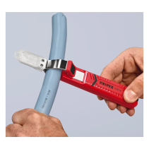 Dezizolator cablu Knipex 1620165SB ,cuțit de cablu cu lamă cu cârlig