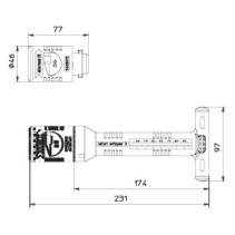 Instrument dezizolare cablu isCON  231x97mm PA-PE , OBO 5408013