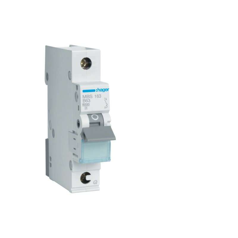 Hager Quick-Connect -Disjunctor 1-pol , 6kA, 63A,curba B