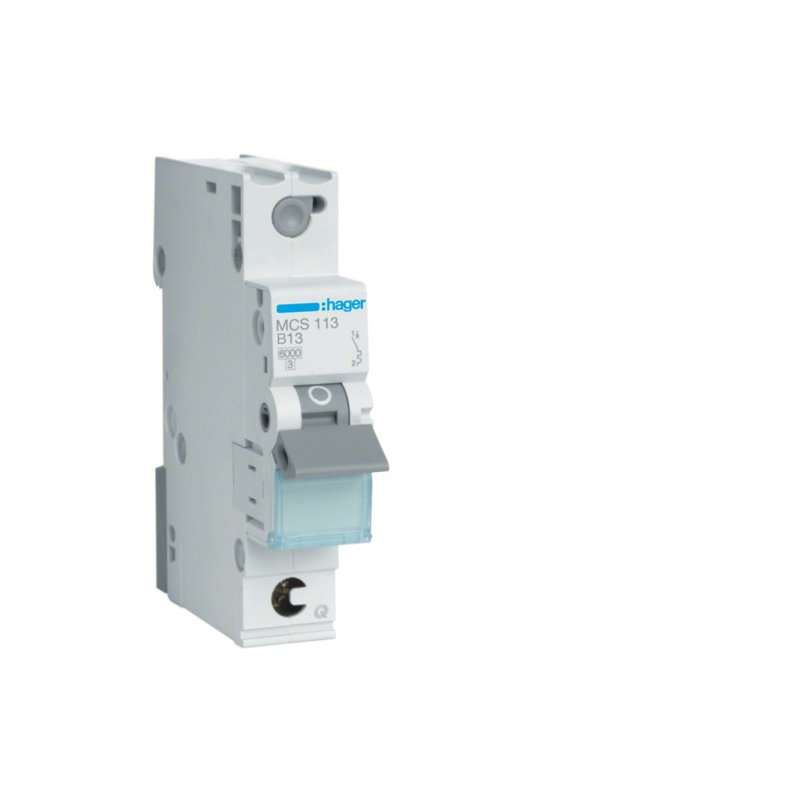 HAGER QUICK-CONNECT -DISJUNCTOR 1POL, 13A,6KA,CURBA C