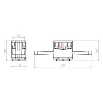 Doze montaj in beton cu capac , Kaiser 1211-01 PREFIX 60
