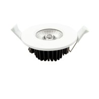 LEDxOn LED încastrat EDOS plat 90mm alb cald 6W IP44 520lm alb ,dimmabil