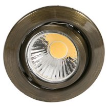 Spot incastrabil D 3830 alamă antică periată