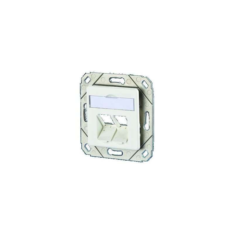 Netcom Soclu  gol pentru  2x E-DATModul Cat.6A 8/8 8 UP0 sau module F Coaxial
