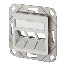 Netcom Soclu  gol pentru  3x E-DATModul Cat.6A 8/8 8 UP0 sau module F Coaxial