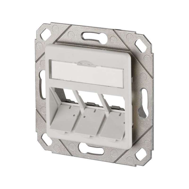 Netcom Soclu  gol pentru  3x E-DATModul Cat.6A 8/8 8 UP0 sau module F Coaxial