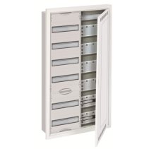 Tablou distribuție cu multimedia ABB U62MMW, încastrat, 72 module , cu toc de acoperire, ușă WIFI si cleme N/PE  ,Clasa 2