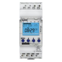 Releu timp digital, program săptămânal, 1 canal, posibilă programare prin aplicație, Theben TR610TOP3