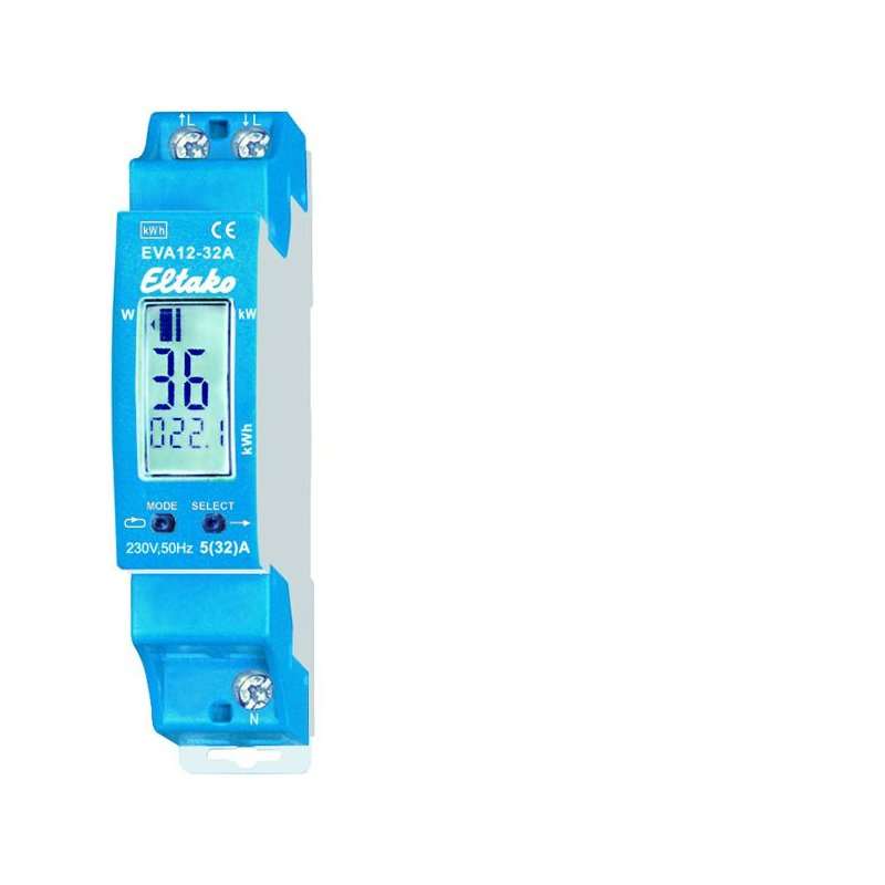 Contor electric monofazat cu reset Eltako EVA12-32A, calibrat MID  32A