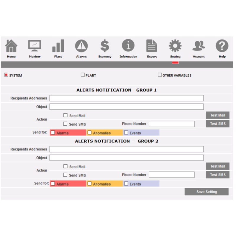 Data Logger cu server web pentru conectarea la contoarele Modbus