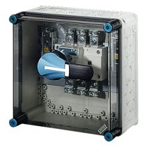 Întrerupător-secționator sarcină 160A cu 3 poli+PE+N în carcasă , IP65 ,IK08 ,sigilabil